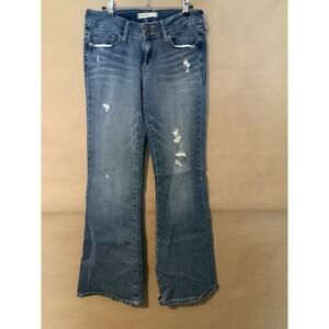 Bullhead Black Huntington Flare Jeans Women's 11 Reg Blue Medium Wash